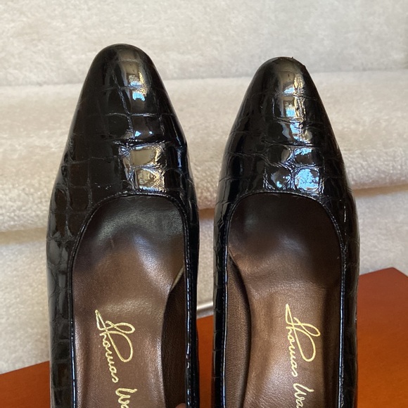 thomas wallace leather croc embossed pumps 8.5 N - Picture 5 of 12
